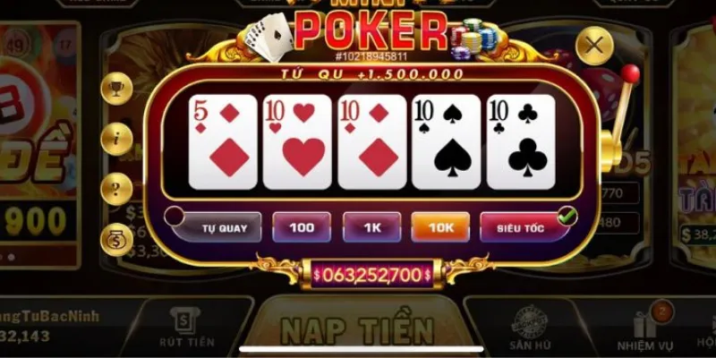 Kinh nghiệm chơi Mini Poker nào giúp tăng tỉ lệ thắng?
